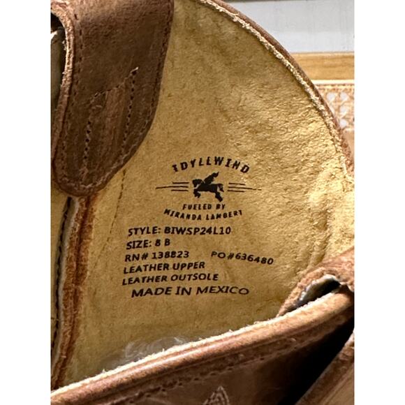 Idyllwind Wheels Dublin Taupe Leather Western Booties Size 8 NWOB - Picture 15 of 15